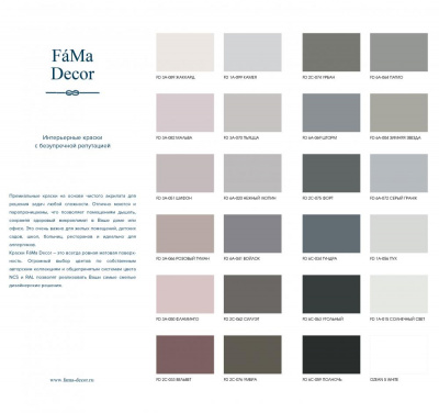 FD-IM 530 Интерьерная краска FaMa Decor See Linie колерованная
